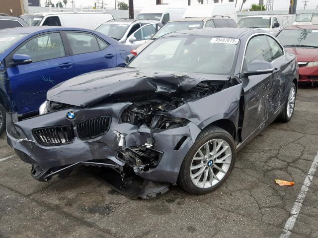 WBA1F5C52EVV98896 - 2014 BMW 228 I GRAY photo 2