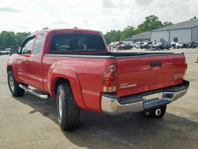 5TETU62N05Z073826 - 2005 TOYOTA TACOMA PRE RED photo 3