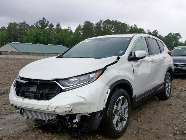 2HKRW2H89JH654155 - 2018 HONDA CR-V EXL WHITE photo 2