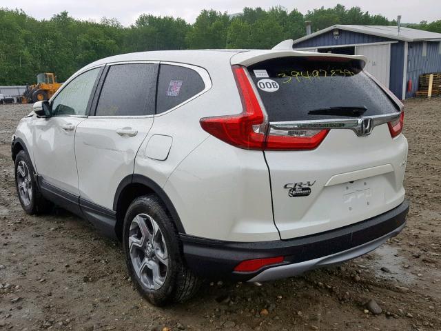 2HKRW2H89JH654155 - 2018 HONDA CR-V EXL WHITE photo 3