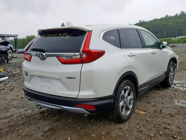 2HKRW2H89JH654155 - 2018 HONDA CR-V EXL WHITE photo 4