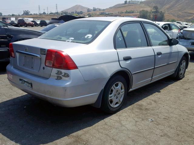 2HGES15201H582843 - 2001 HONDA CIVIC DX SILVER photo 4