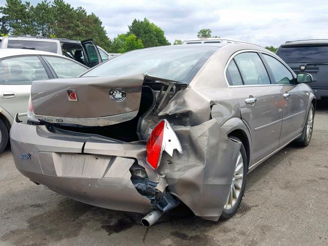 1G8ZV57728F113802 - 2008 SATURN AURA XR BROWN photo 4