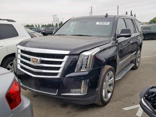 1GYS4BKJ5JR362329 - 2018 CADILLAC ESCALADE L BLACK photo 2