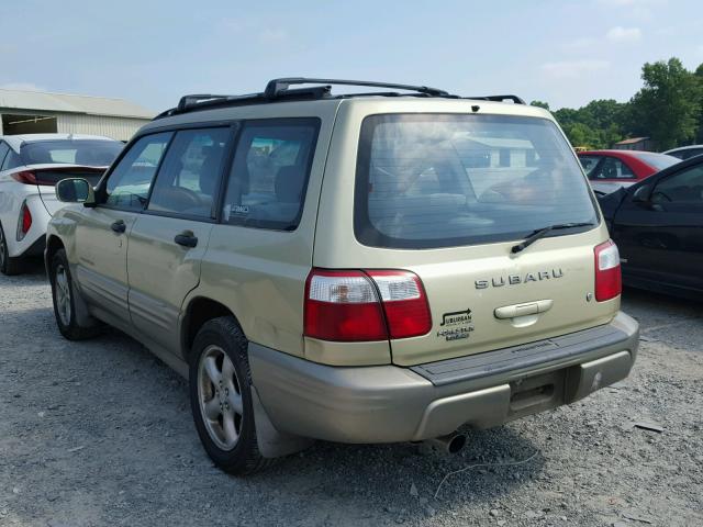 JF1SF65561H754091 - 2001 SUBARU FORESTER S GOLD photo 3