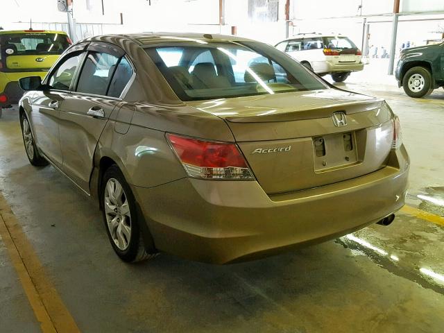 1HGCP26879A121554 - 2009 HONDA ACCORD EXL GOLD photo 3