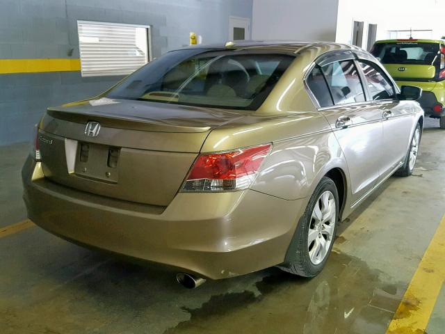 1HGCP26879A121554 - 2009 HONDA ACCORD EXL GOLD photo 4