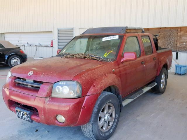 1N6ED27T23C464963 - 2003 NISSAN FRONTIER C RED photo 2