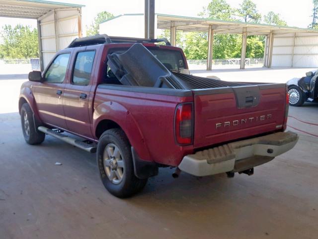 1N6ED27T23C464963 - 2003 NISSAN FRONTIER C RED photo 3