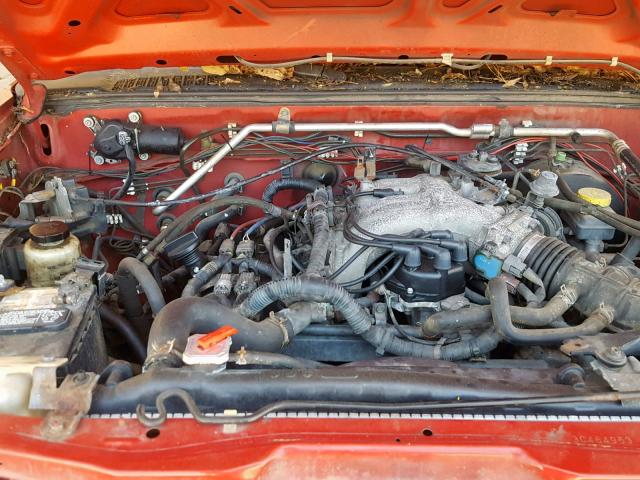 1N6ED27T23C464963 - 2003 NISSAN FRONTIER C RED photo 7