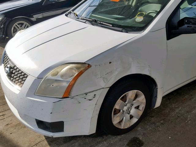 3N1AB61E07L648739 - 2007 NISSAN SENTRA 2.0 WHITE photo 9