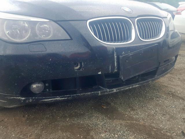 WBANE53567CW62764 - 2007 BMW 525 I BLACK photo 9