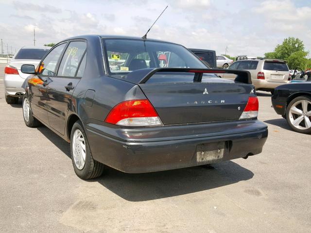 JA3AJ26E72U050257 - 2002 MITSUBISHI LANCER ES BLACK photo 3