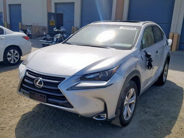 JTJYARBZ5H2074303 - 2017 LEXUS NX 200T SILVER photo 2