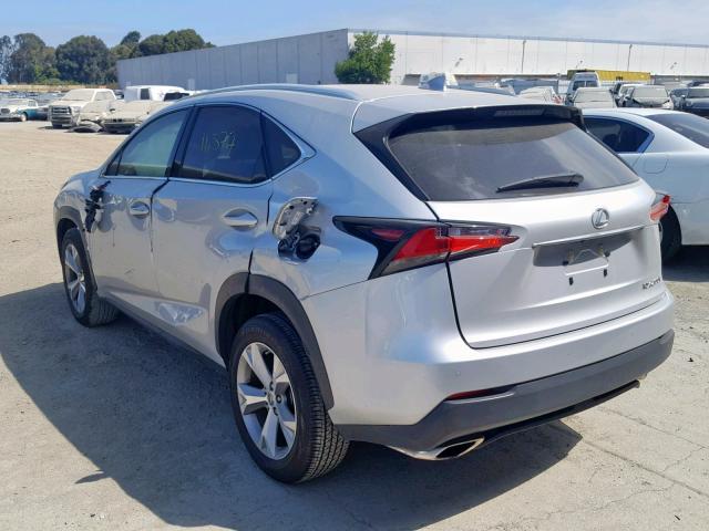 JTJYARBZ5H2074303 - 2017 LEXUS NX 200T SILVER photo 3