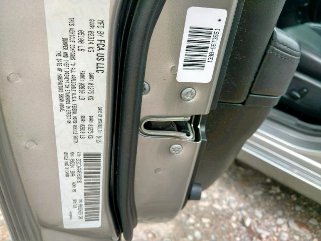 2C3CCAAG4FH930191 - 2015 CHRYSLER 300 LIMITE SILVER photo 10