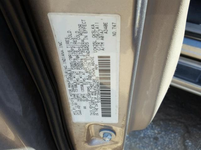 5TDZT38A82S084369 - 2002 TOYOTA SEQUOIA LI SILVER photo 10