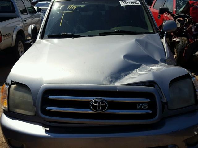 5TDZT38A82S084369 - 2002 TOYOTA SEQUOIA LI SILVER photo 7