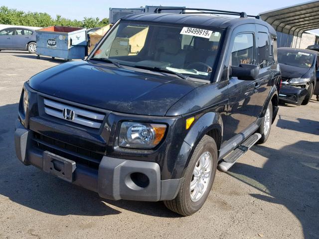 5J6YH17758L006482 - 2008 HONDA ELEMENT EX BLACK photo 2