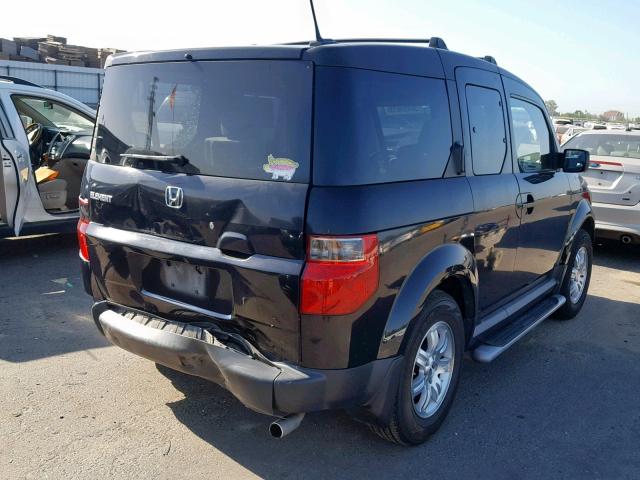 5J6YH17758L006482 - 2008 HONDA ELEMENT EX BLACK photo 4