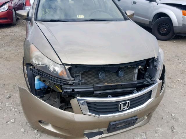 1HGCP36818A004749 - 2008 HONDA ACCORD EXL GOLD photo 9