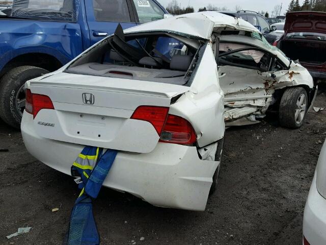 2HGFA169X8H022678 - 2008 HONDA CIVIC EXL WHITE photo 4