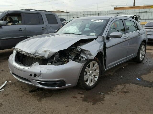 1C3CCBBBXDN614887 - 2013 CHRYSLER 200 TOURIN GRAY photo 2