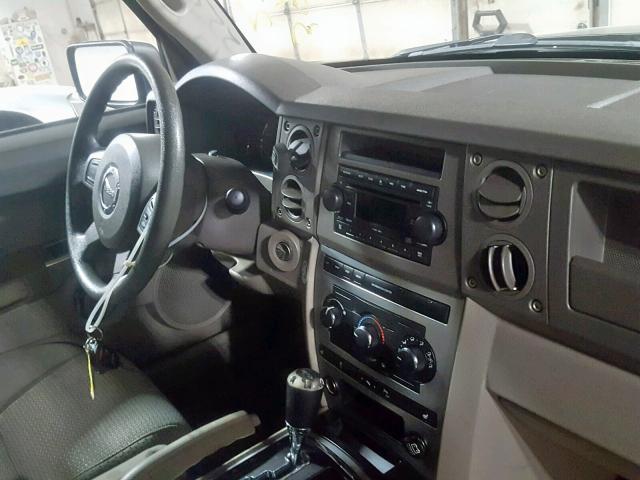 1J8HG48KX6C263737 - 2006 JEEP COMMANDER CHARCOAL photo 9
