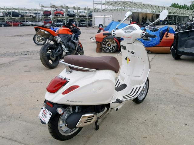 ZAPC536B7K5300440 - 2019 VESPA PRIMAVERA WHITE photo 4