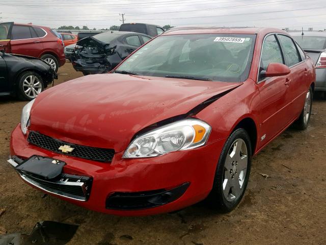 2G1WD58C689148710 - 2008 CHEVROLET IMPALA SUP Қызыл фото 2