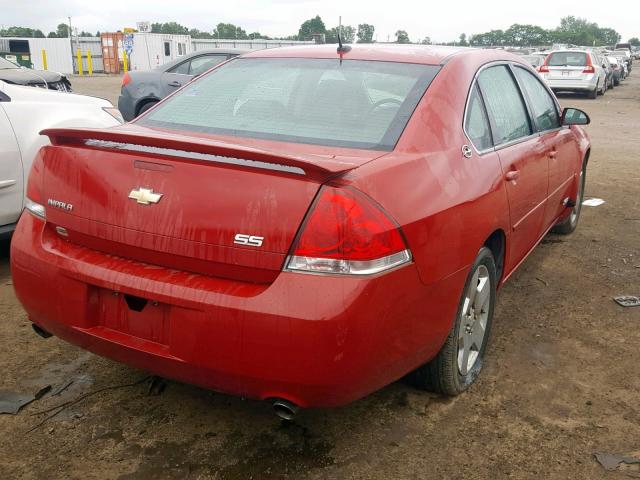 2G1WD58C689148710 - 2008 CHEVROLET IMPALA SUP Қызыл фото 4