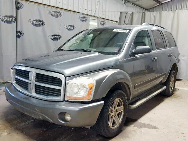 1D4HD48N46F150989 - 2006 DODGE DURANGO SL GRAY photo 2