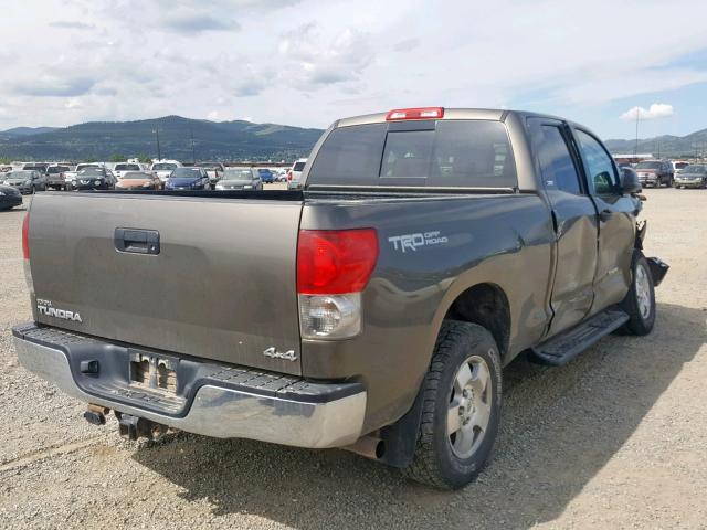 5TFBV54109X093441 - 2009 TOYOTA TUNDRA DOU BROWN photo 4