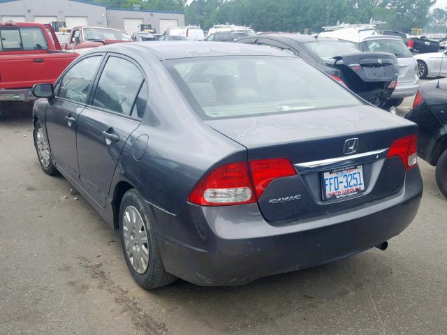 2HGFA1F32AH516874 - 2010 HONDA CIVIC VP GRAY photo 3