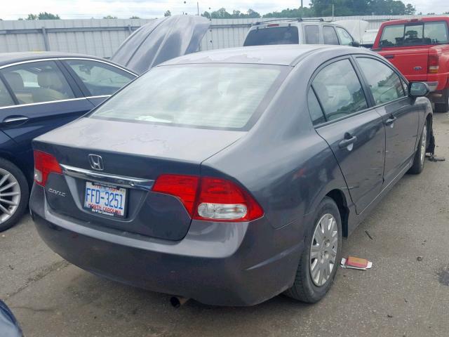 2HGFA1F32AH516874 - 2010 HONDA CIVIC VP GRAY photo 4