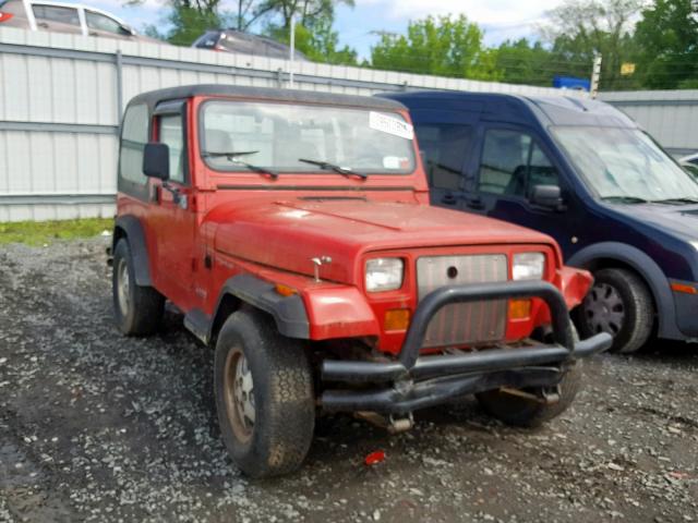 1J4FY29S9SP203721 - 1995 JEEP WRANGLER / RED photo 1