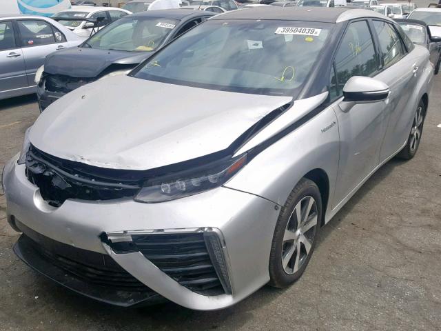 JTDBVRBD4HA003679 - 2017 TOYOTA MIRAI SILVER photo 2