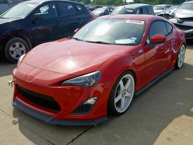 JF1ZNAA19D1720005 - 2013 TOYOTA SCION FR-S RED photo 2