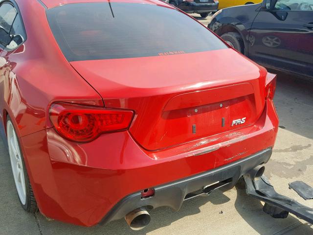 JF1ZNAA19D1720005 - 2013 TOYOTA SCION FR-S RED photo 9
