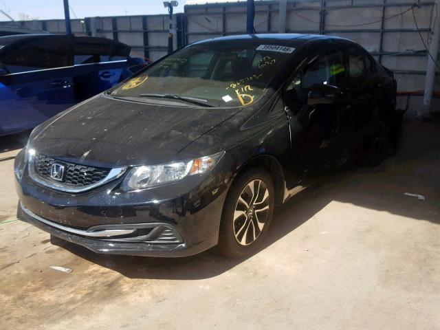 19XFB2F83EE265703 - 2014 HONDA CIVIC EX BLACK photo 2