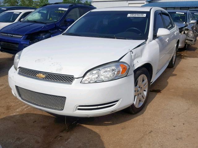 2G1WB5E32E1137045 - 2014 CHEVROLET IMPALA LIM WHITE photo 2