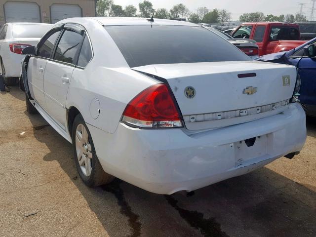 2G1WB5E32E1137045 - 2014 CHEVROLET IMPALA LIM WHITE photo 3