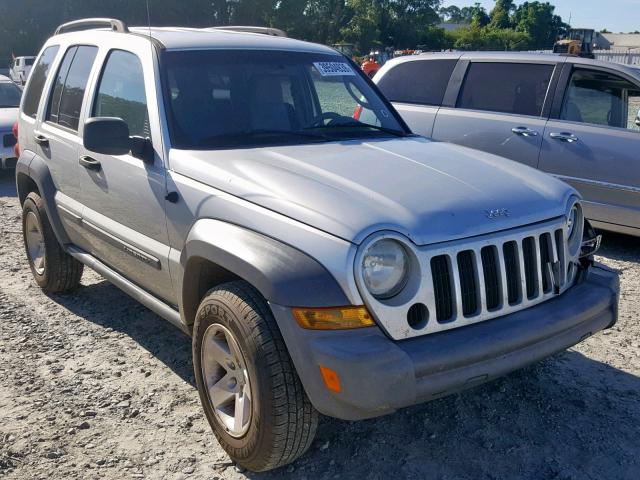 1J4GK48K76W129097 - 2006 JEEP LIBERTY SP SILVER photo 1