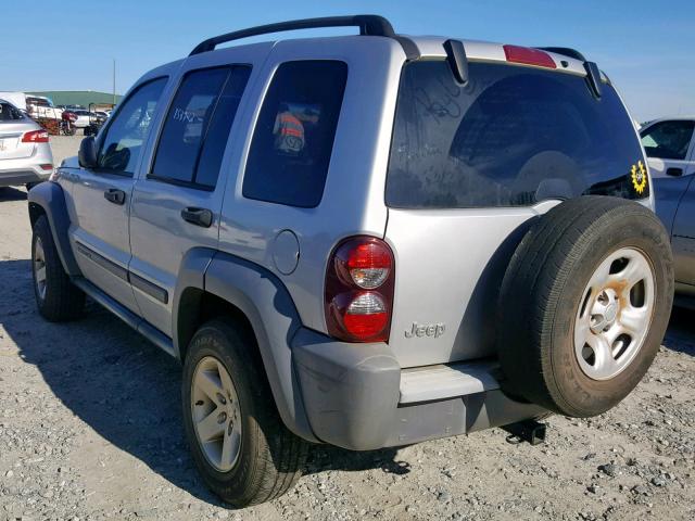 1J4GK48K76W129097 - 2006 JEEP LIBERTY SP SILVER photo 3