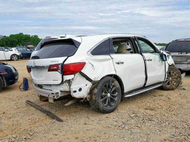 5FRYD4H21GB007280 - 2016 ACURA MDX WHITE photo 4