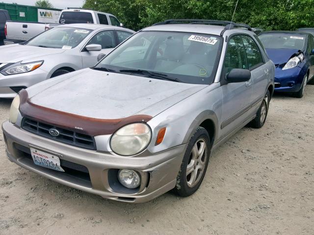 JF1GG68502H815709 - 2002 SUBARU IMPREZA OU SILVER photo 2