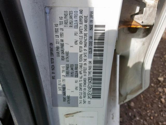 JM1DE1KY4E0184068 - 2014 MAZDA MAZDA2 SPO 白色 照片 10