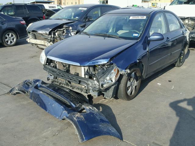 KNAFE121675412361 - 2007 KIA SPECTRA EX BLUE photo 2