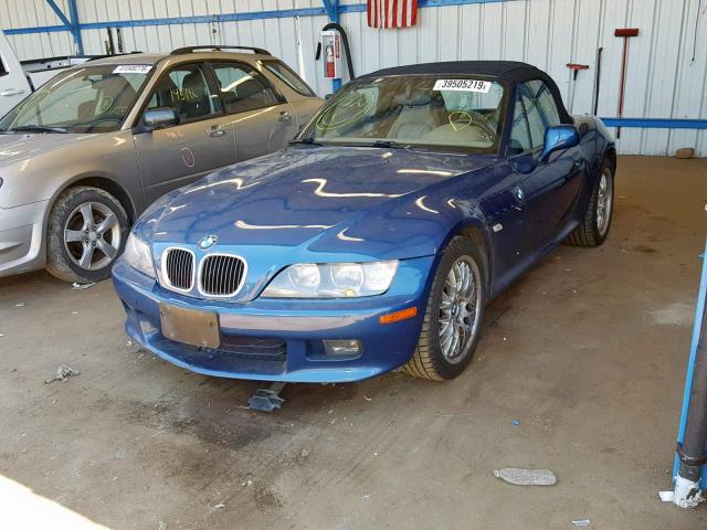4USCH3340YLF42339 - 2000 BMW Z3 2.8 BLUE photo 2