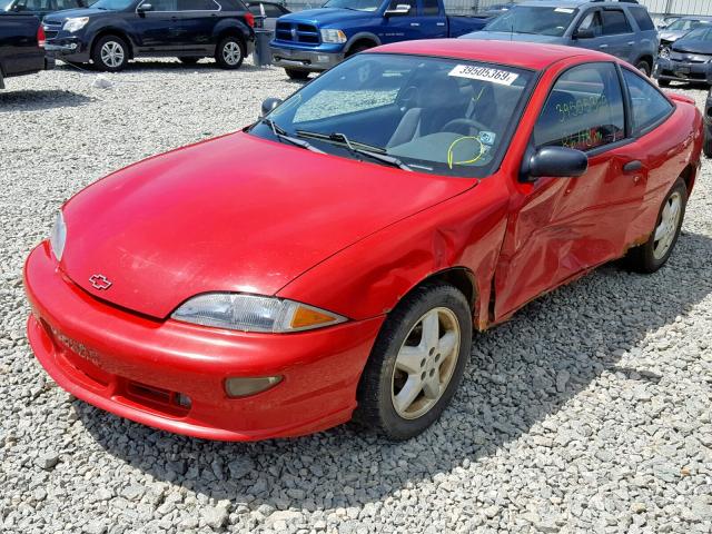 1G1JF12TXW7248314 - 1998 CHEVROLET CAVALIER Z RED photo 2